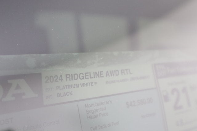 2024 Honda Ridgeline 4D Crew Cab RTL